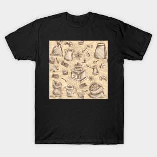 coffee pattern T-Shirt